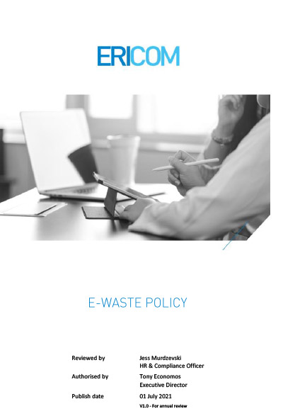 E-waste Policy